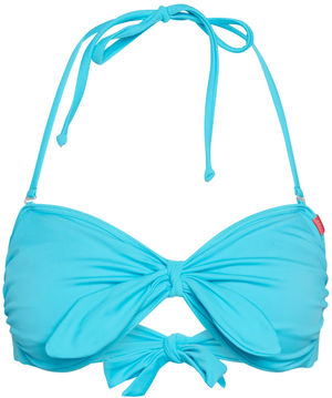 Aqua Blue Bandeau Bikini Top - DOLL