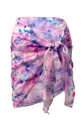 Purple Galaxy Sheer Chiffon Sarong Cover Up