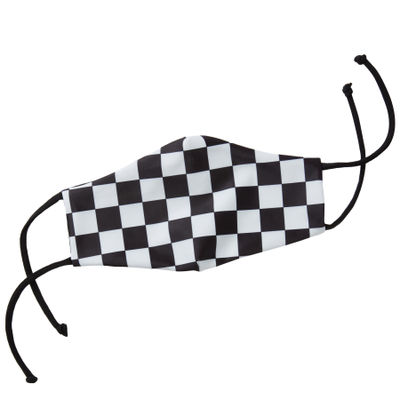 Black & White Checkers Face Mask