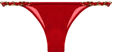 Red Micro Bikini On a Chain Bottom