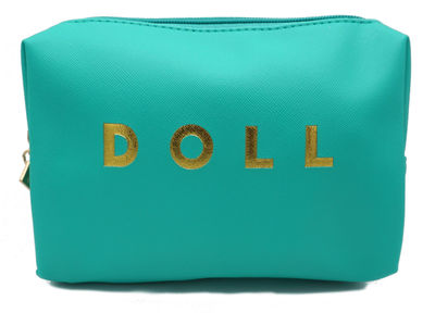 Doll Teal Makeup Bag