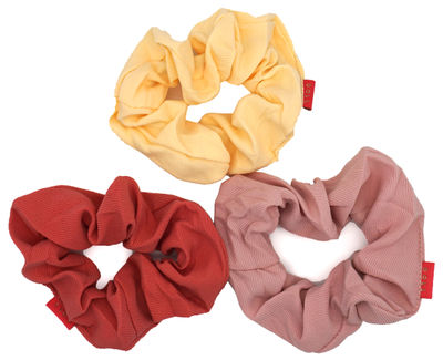 Pastel Tri-Color Scrunchie Set