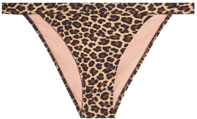 Leopard Full Coverage Mid-Rise Band Bottom