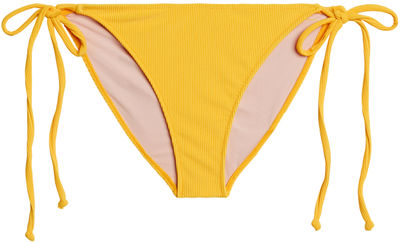 Yellow Ribbed Full Coverage Scrunch Bottom
