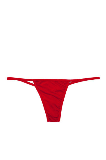 Solid Red Y-Back Thong Underwear