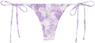 Purple Tie Dye Brazilian Thong Bottom