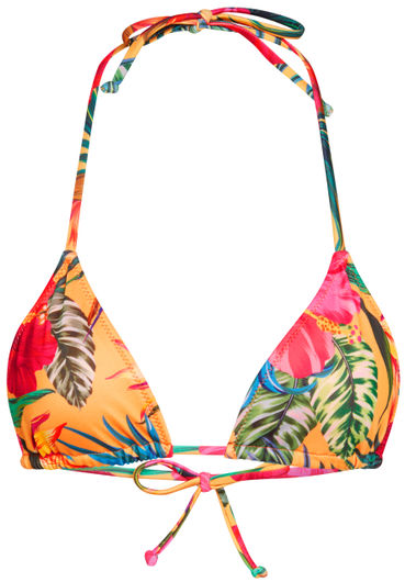 Sunset Tropical Print Triangle Top