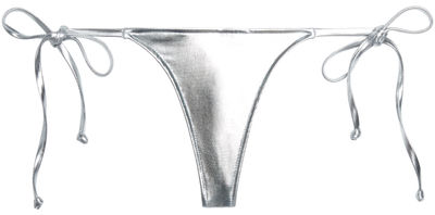 Silver G-String Thong Bottom