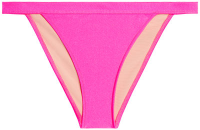 Neon Pink Full Coverage Mid-Rise Band Bottom