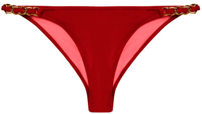 Red Classic Bikini On a Chain Bottom