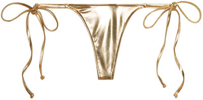 Gold G-String Thong Bottom
