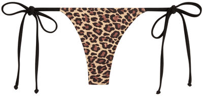 Leopard G-String Thong Ruched