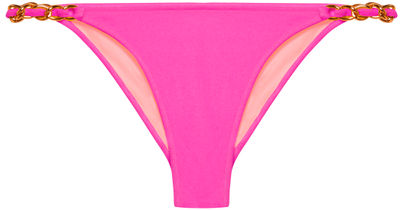 Neon Pink Classic Bikini On a Chain Bottom
