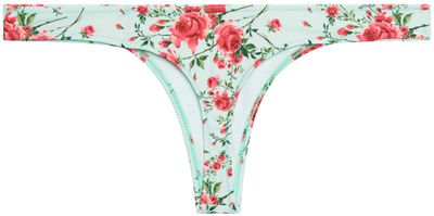 English Rose Banded Brazilian Thong Bottom