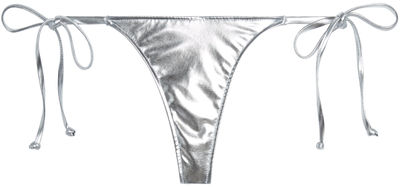 Silver Brazilian Thong Bottom