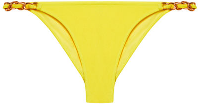 Yellow Classic Bikini On a Chain Bottom