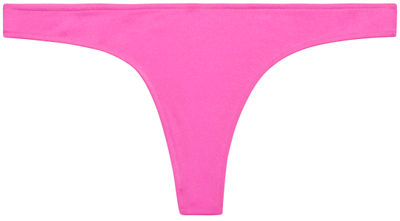 Neon Pink Banded Brazilian Thong Bottom