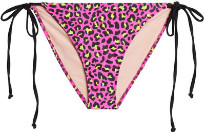 Neon Pink Leopard Full Coverage Scrunch Bottom 