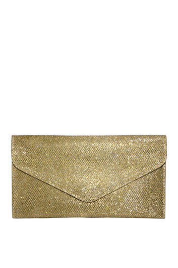 Gold Shimmer Envelope Clutch