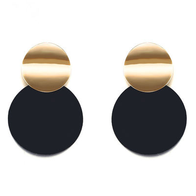 Black Dangle Drop Earrings