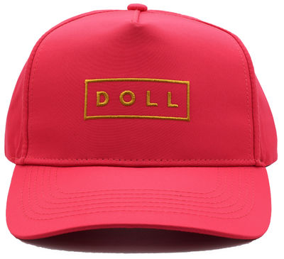 Hot Pink- DOLL Gold Embroidery Hat