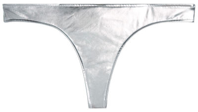 Silver Banded Brazilian Thong Bottom
