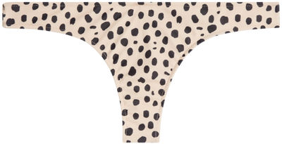 Cheetah Banded Brazilian Thong Bottom
