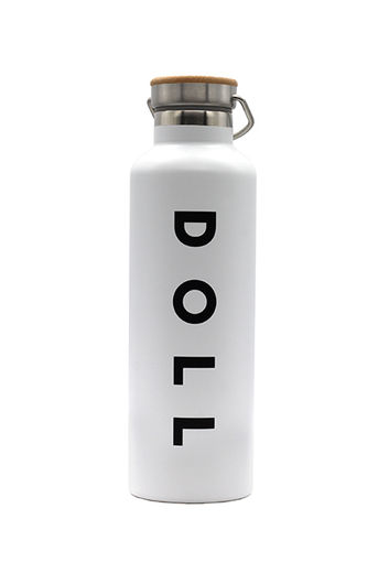 Doll Stainless Steel Water Bottle- White 