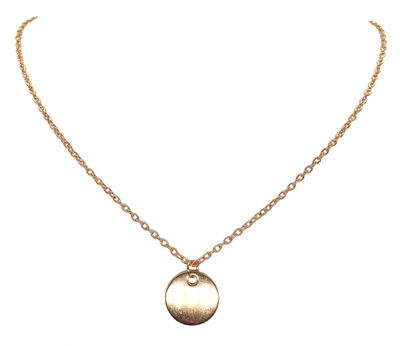 Gold Coin Chain Necklace