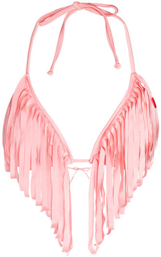 Baby Pink Fringe Triangle Top
