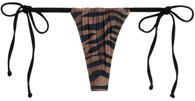 Bronze Tiger G-String Thong Ruched