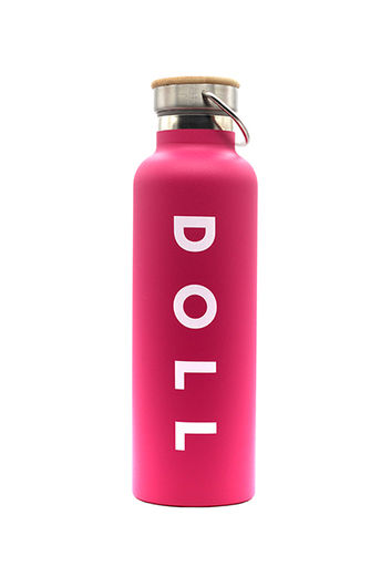 Doll Stainless Steel Water Bottle- Pink