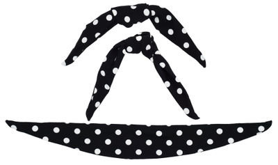 Black Polka Dot Bow Tie (3 Pack)