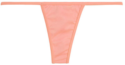 Solid Salmon Y-Back Thong Underwear