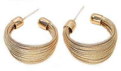 Bundled Gold Hoop Earrings