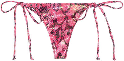 Pink Python Brazilian Thong Bottom