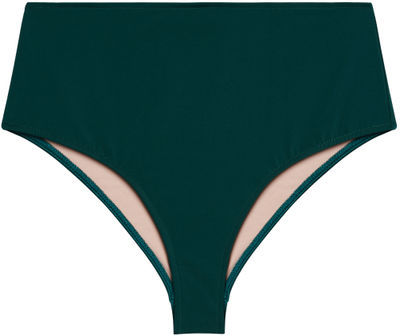 Hunter Green High Waist Bikini Bottom