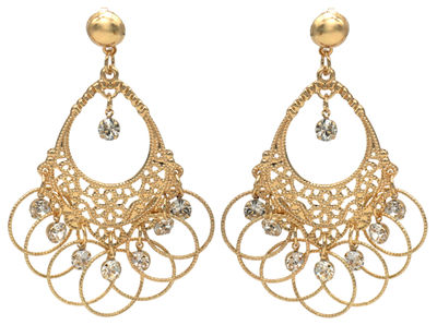 Aditi Gold Dangle Earrings