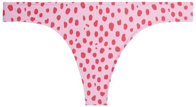 Pink Cheetah Banded Brazilian Thong Bottom