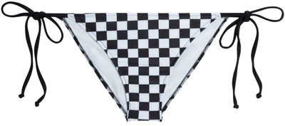 Black & White Checkered Full Coverage Scrunch Bottom