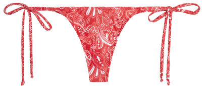 Red Bandana Brazilian Thong Bottom