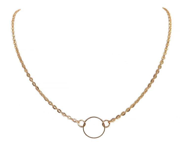 Refined Ring Pendant Necklace image