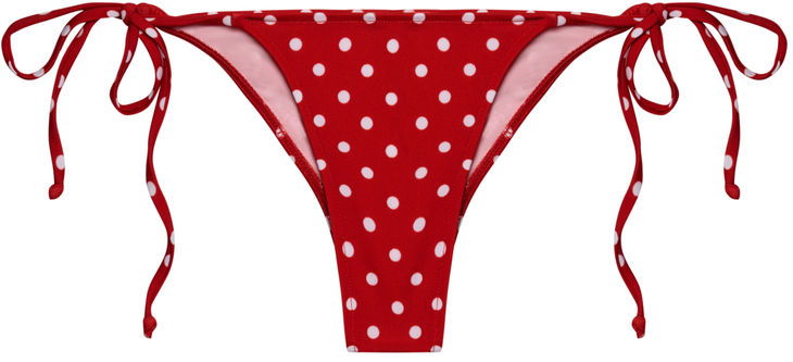 Red Polka Dot Micro Scrunch Bottom image