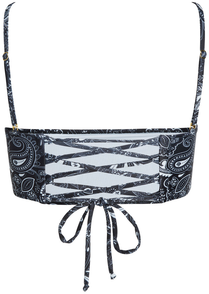 Black Bandana Bandeau Tube Top image