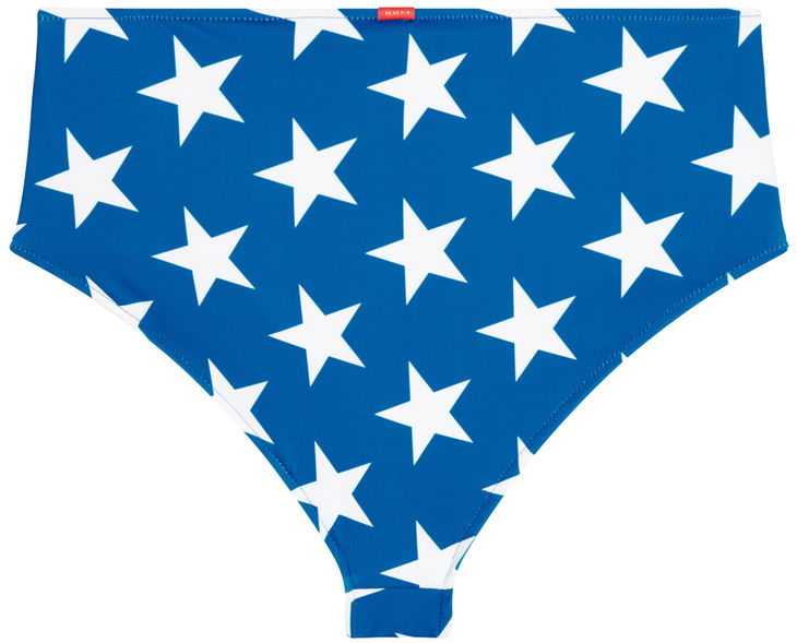 Patriotic Stars High Waist Bikini Bottom image