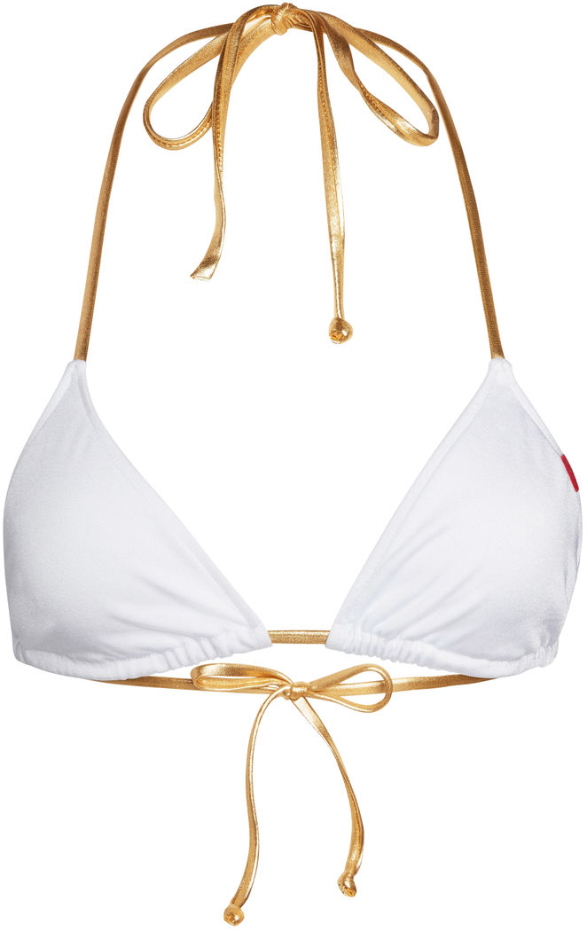 White & Gold Triangle Top image