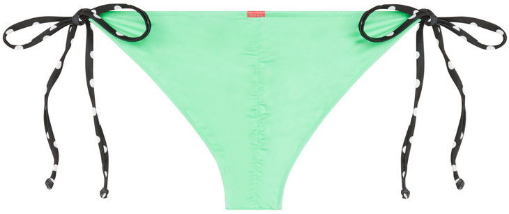 Mint & Black Polka Dot Classic Scrunch Bottom image