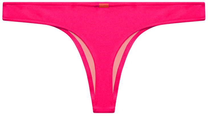 Fuchsia Banded Brazilian Thong Bottom image