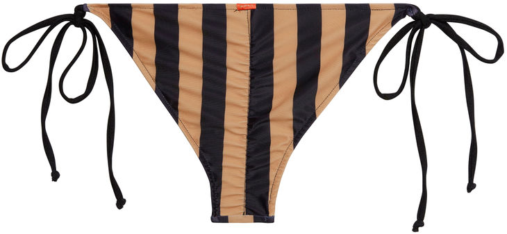 Black & Taupe Stripes Classic Scrunch Bottom image