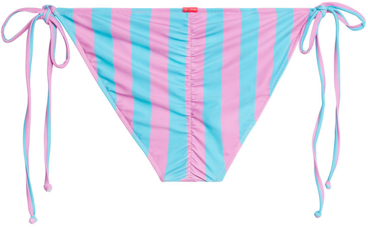 Pink & Blue Stripes Full Coverage Scrunch Bottom image